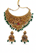 Ram-Sita temple jewellery set – enhanced studio editorial photo