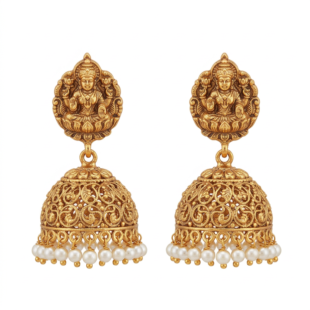 Lakshmi Jhumka Earrings